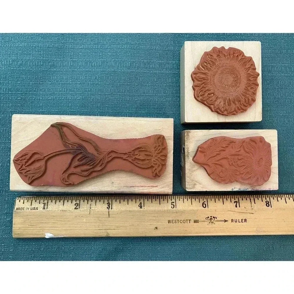 Rubber Stamps Flowers - Picture 2 of 2